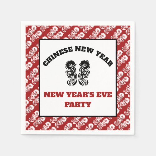 Chinese New Year Oriental Dragon Napkins