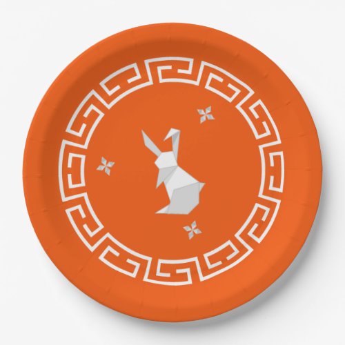 Chinese New Year Origami Rabbit  Stars Paper Plates