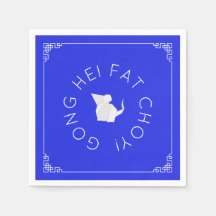 Chinese New Year Origami Rat Napkins