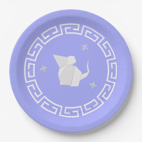 Chinese New Year Origami Rat  Stars Paper Plates