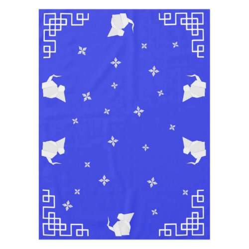 Chinese New Year Origami Rats  Stars Tablecloth