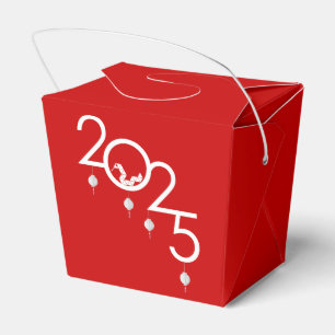 Chinese New Year Origami Snake, red Favor Box