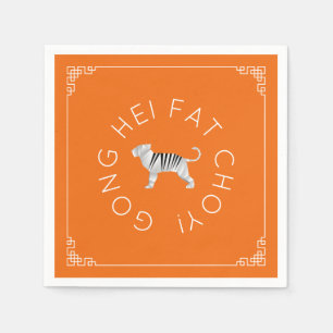 Chinese New Year Origami Tiger Napkins