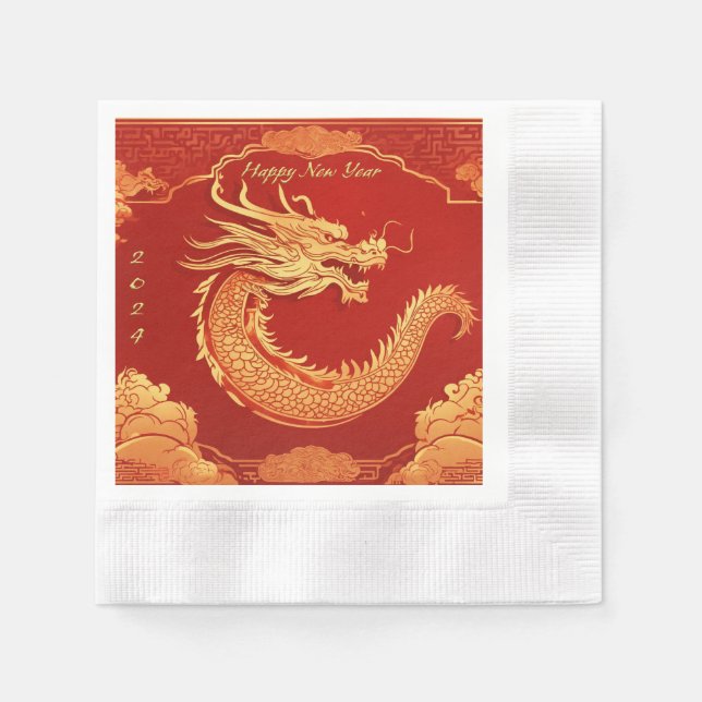 Chinese New Year Party Napkins (Front)