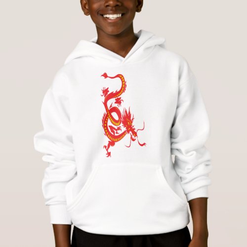 Chinese New Year Red Dragon Hoodie