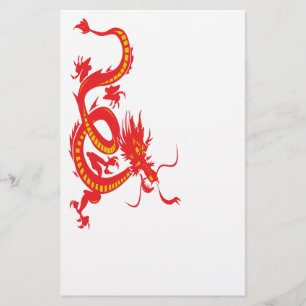 Chinese New Year Red Dragon Stationery