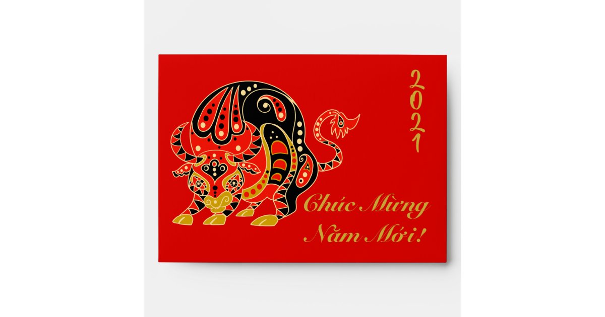 Chinese New Year Red Envelope (Vietnamese text)