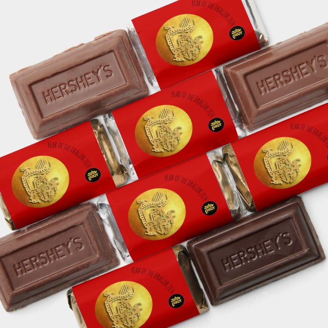 Chinese New Year Red Golden Dragon 2024 CHM Hershey's Miniatures (Assorted)