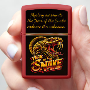 Chinese new year showcasing year of the snake 2025 zippo lighter