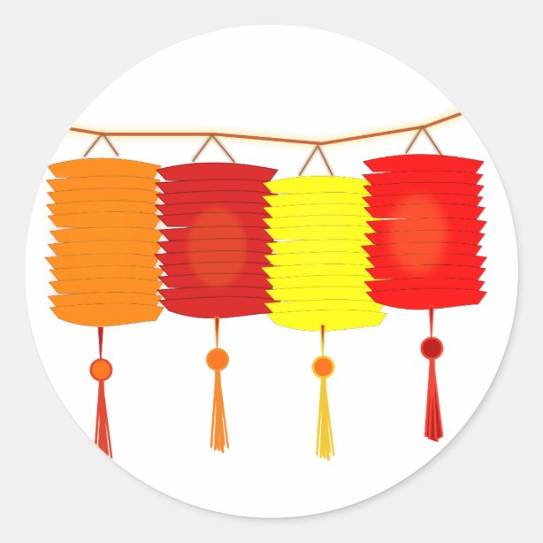 Chinese Lantern Stickers 100 Satisfaction Guaranteed Zazzle