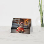 Chinese New Year Tabby Cat Card