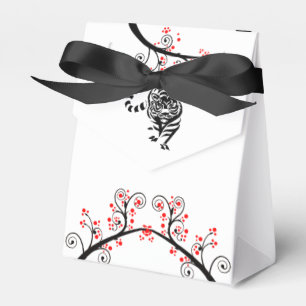 Chinese New Year Tiger and Red Blossoms Favor Boxes