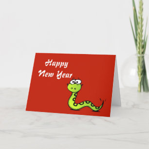Chinese New Year Vietnam Tet Year of the Snake Holiday Card