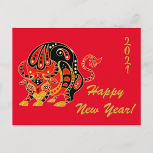 Chinese New Year, Year of the Ox Postcard