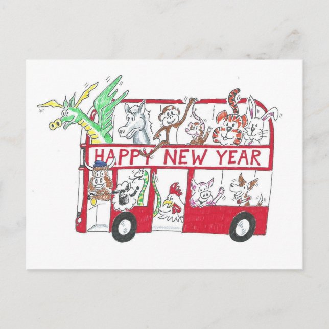 Chinese New Year - Year of the Ox Postcard (Front)