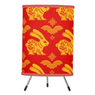 Chinese New Year, Year of the Rabbit Tripod Lamp