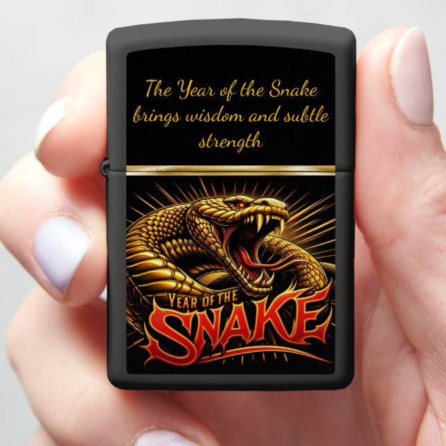 Chinese new year: year of the snake zippo lighter (In Hand)