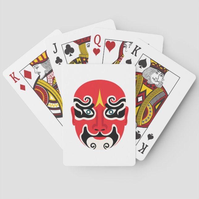 Chinese Opera Mask Poker Cards (Back)