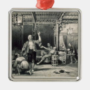 Chinese Opium Smokers, from 'China in a Series of Metal Ornament