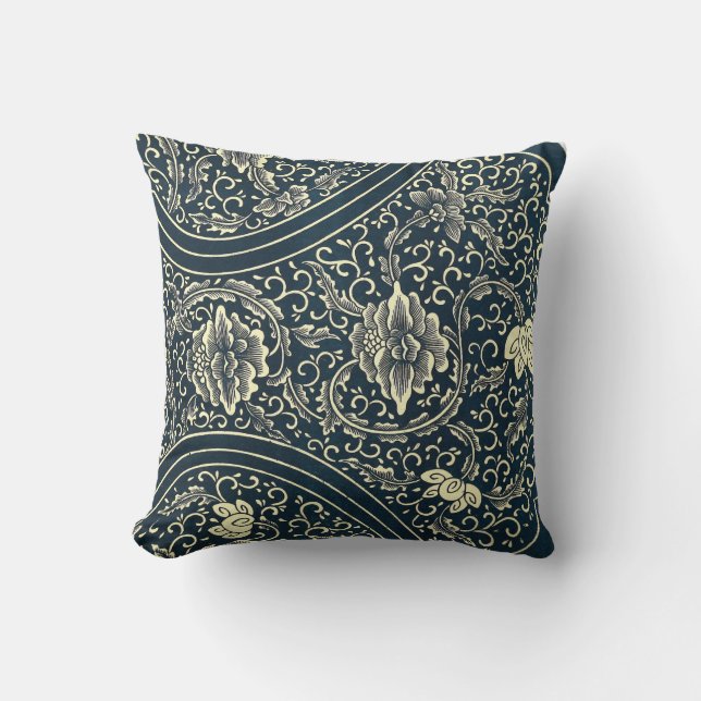 Chinese Ornament Pattern Throw Pillow (Front)
