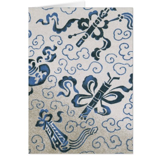 Chinese ornamental textile pattern cards (Front)