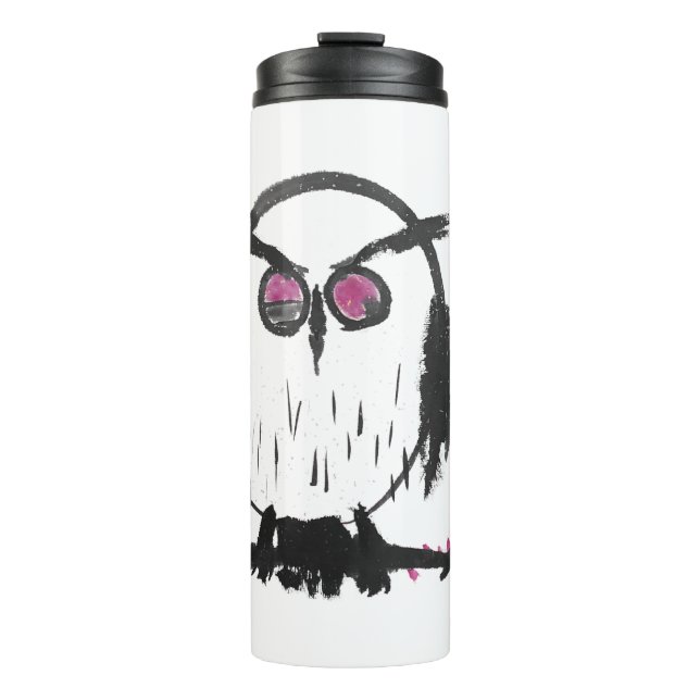 Chinese Owl Thermal Tumbler (Front)