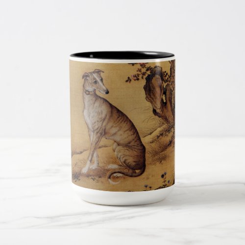 Chinese Painting Greyhound 1 Dog Year Zodiac Mug