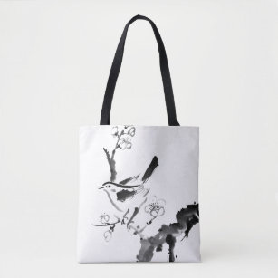 Plum Blossom Painting Tote Bag