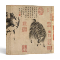 Chinese Painting Ram Goat Lunar Year Zodiac Binder