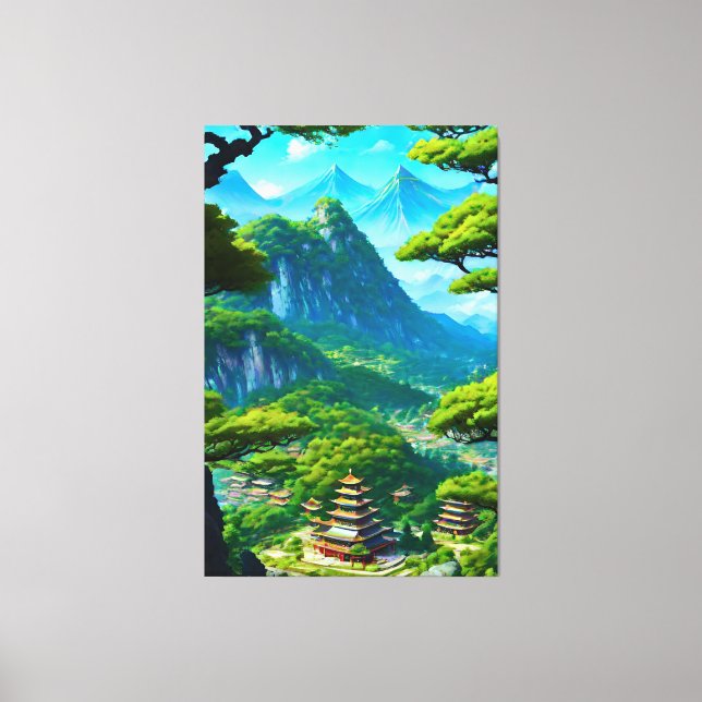 Chinese Palace Valley  Canvas Print (Front)