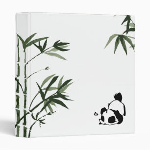 Chinese Panda White Binder