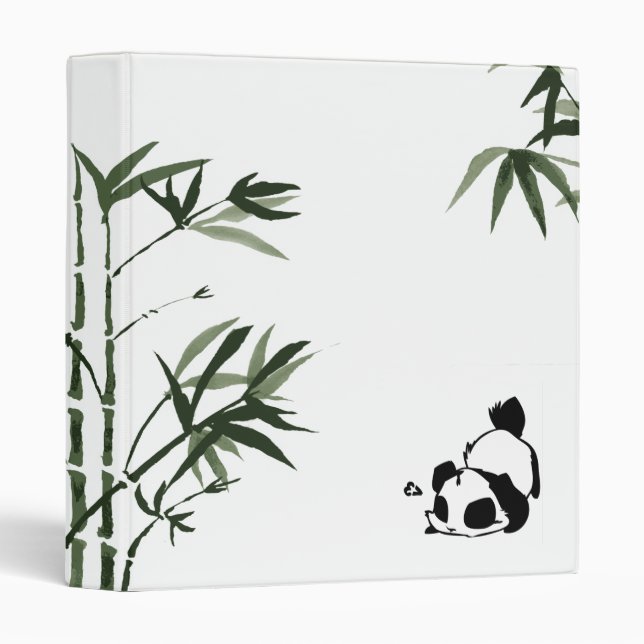 Chinese Panda White Binder (Front/Spine)