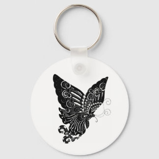 Chinese Paper-Cut Butterfly Design - Keychain