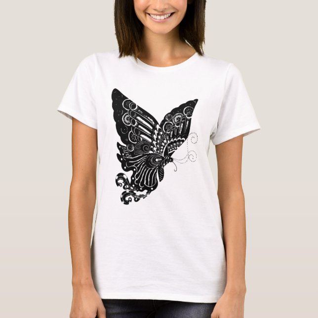 Chinese Paper-Cut Butterfly Design - Shirt (Front)