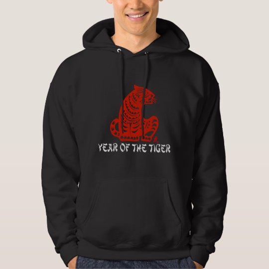 Chinese Paper Cut Year of The Tiger Hoodie