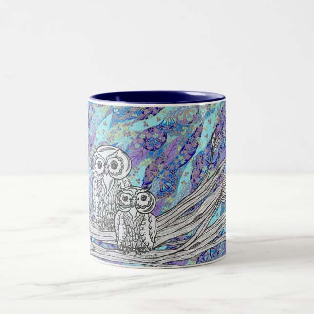 Chinese Paper Owls 2 Mug (Center)