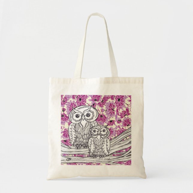 Chinese Paper Owls 7 Grocery Bag (Front)
