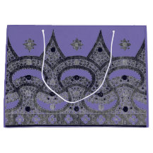CHINESE PATTERN IN PURPLE GIFT BAG
