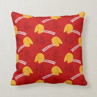 Chinese pattern throw pillow