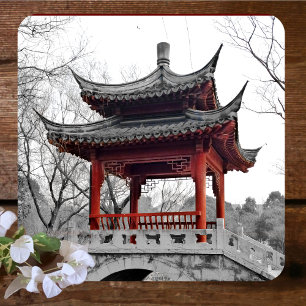 Chinese Pavilion Beverage Coaster