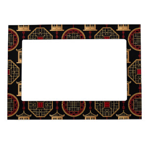 Chinese Pavilion Lattice Pattern Magnetic Frame