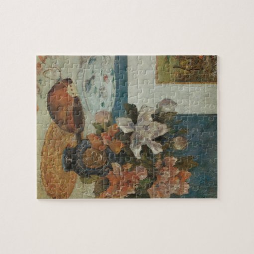 Chinese Peonies and Mandolin by Paul Gauguin Jigsaw Puzzle Zazzle