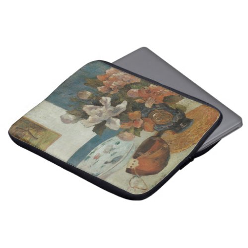 Chinese Peonies and Mandolin by Paul Gauguin Laptop Sleeve