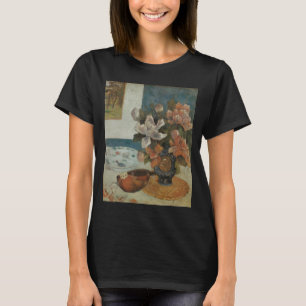 Chinese Peonies and Mandolin by Paul Gauguin T-Shirt