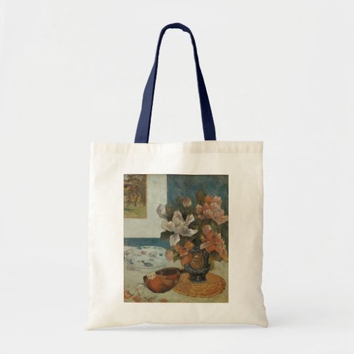 Chinese Peonies and Mandolin by Paul Gauguin Tote Bag