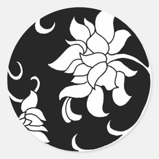 Chinese Peony Flower - Sticker (Front)