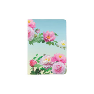 Chinese Peony Garden Passport Holder