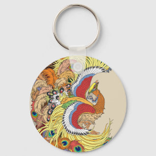chinese phoenix keychain