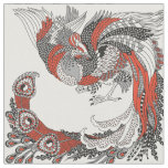 Chinese phoenix or Feng Huang Fabric