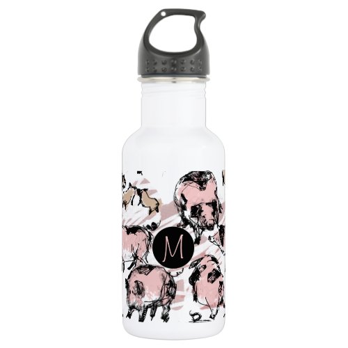 Chinese Pig Year 2019 Original Monogram Water B Stainless Steel Water Bottle